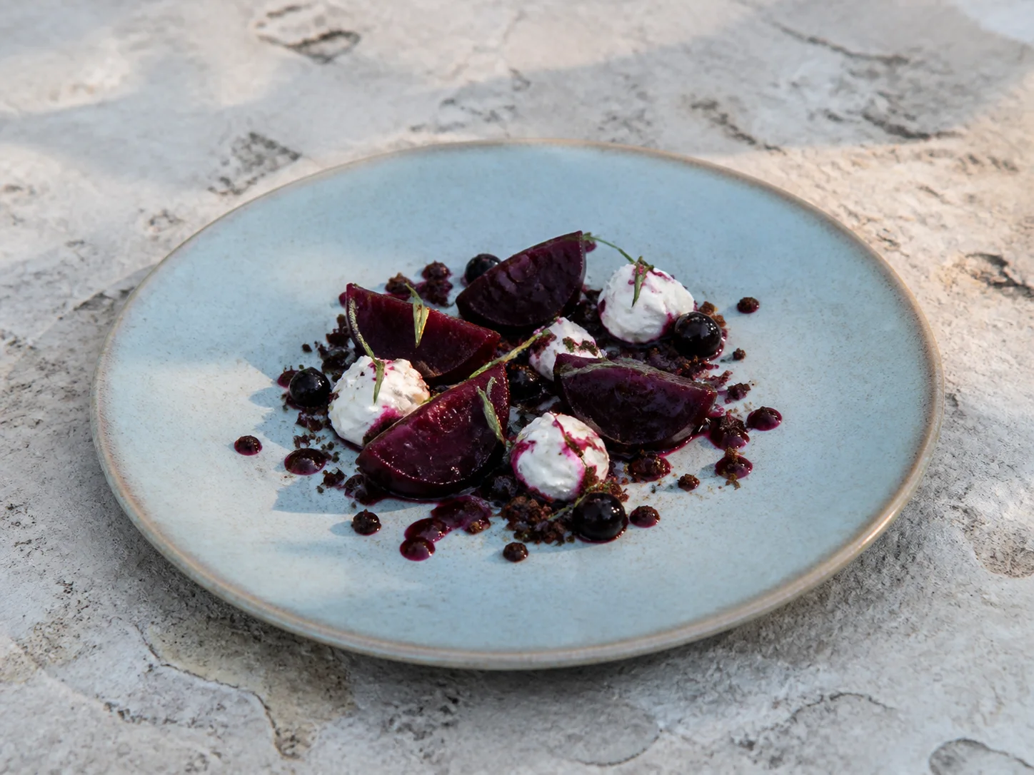 Smoked beetroot