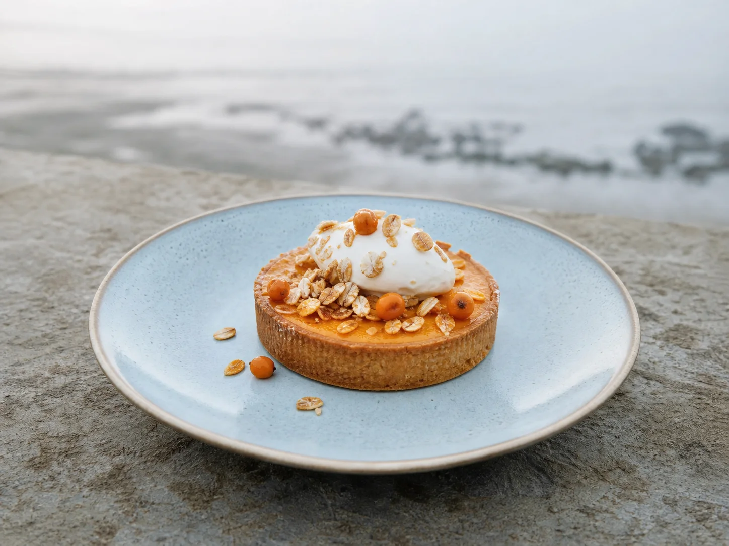 Sea buckthorn tart